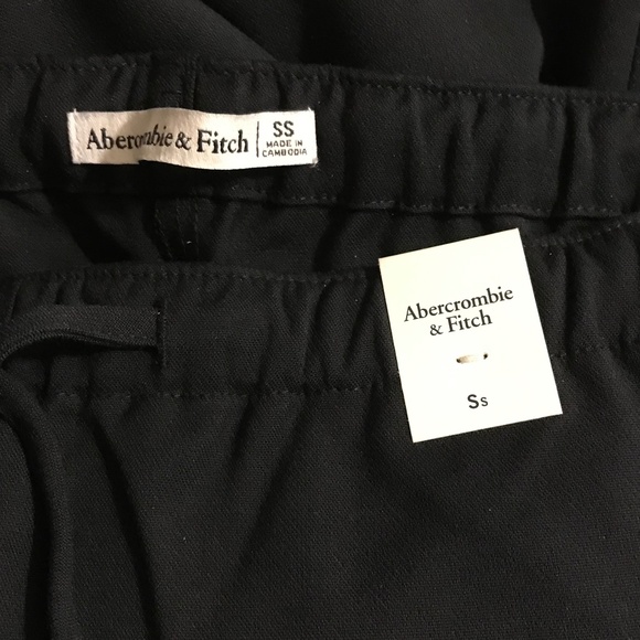 NWT Abercrombie Menswear Pull-On Pant in Black - size small SHORT - Picture 5 of 6